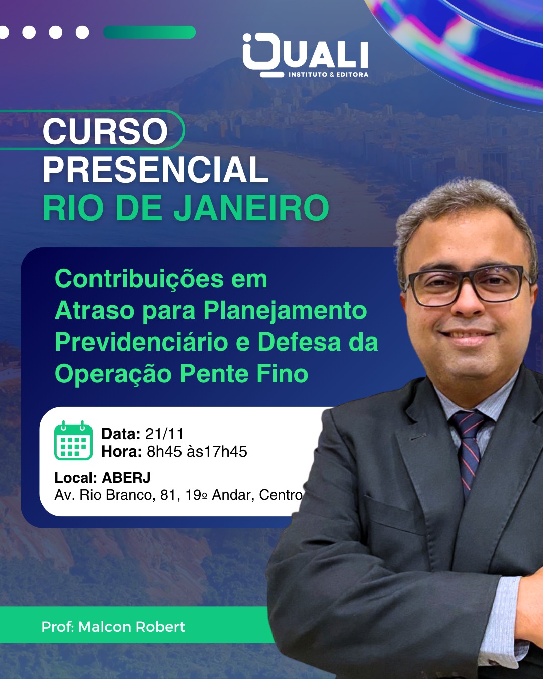 Contribuies em atraso para planejamento previdencirio e defesa do operao pente fino - RJ